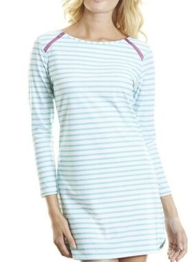 NWT Cabana Life Azalea Shore Dress Medium Shoulder Zippers